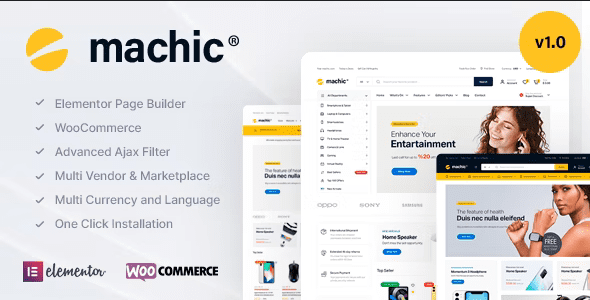 Machic 1.3.8 - Electronics Store WooCommerce Theme