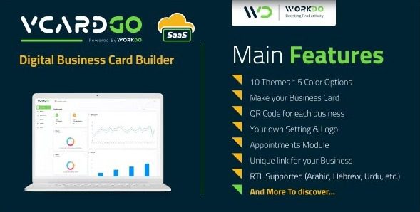 vCardGo 5.4 - SaaS Digital Business Card Builder