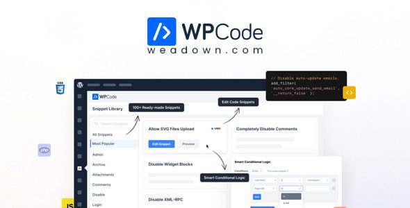 WPCode Pro 2.1.11 - WordPress Code Snippets Plugin