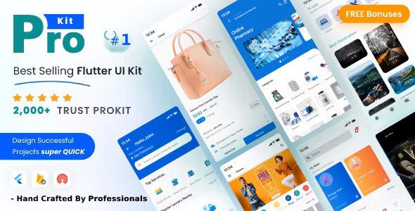 ProKit Flutter 6.4.0 - Best Selling Flutter UI Kit with Chat GPT App